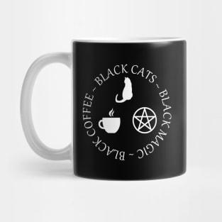 Black Coffee, Black Cats, Black Magic Mug